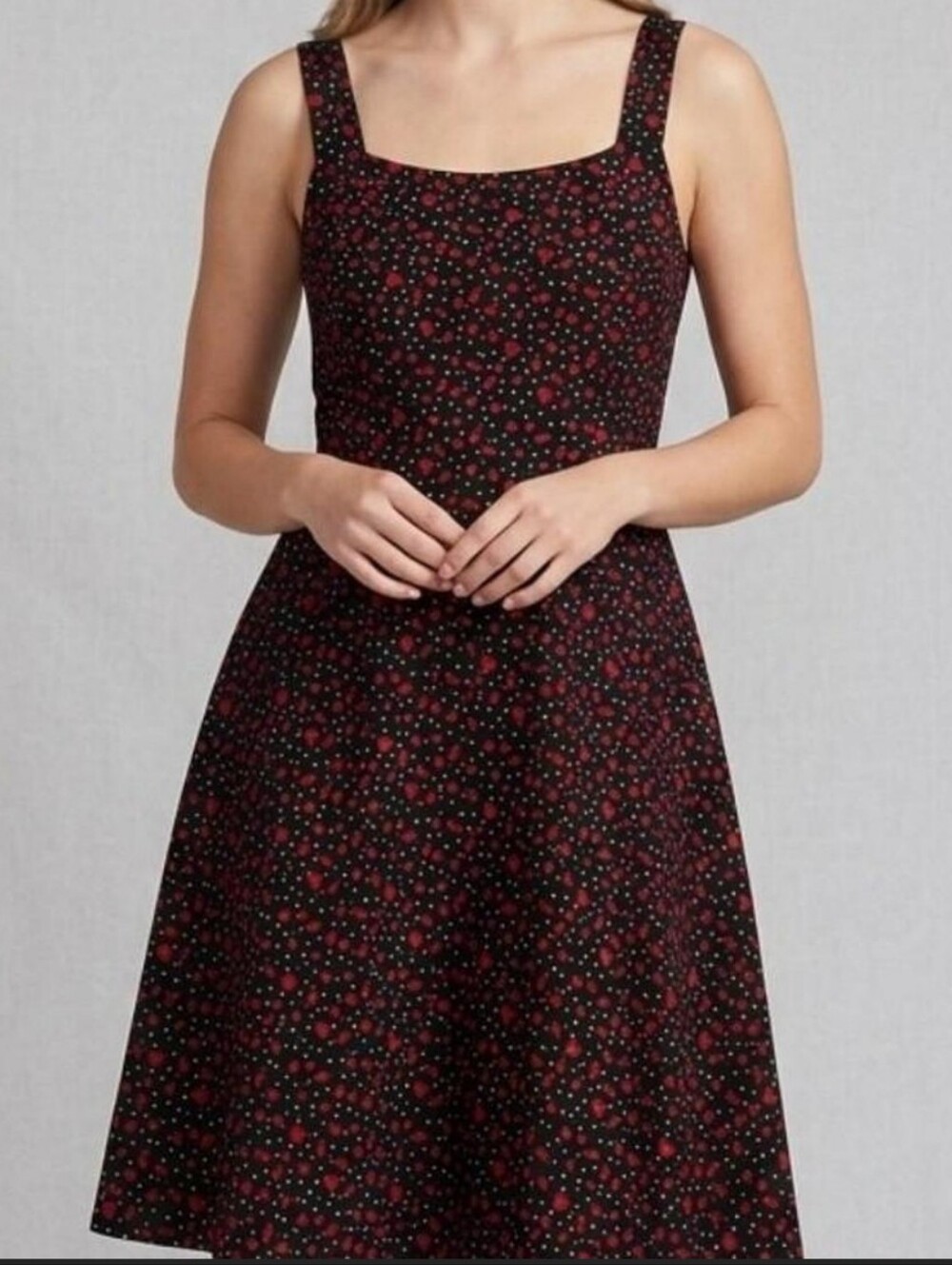 ❤️ Retro Polka Dot & Heart Midi Dress ❤️
